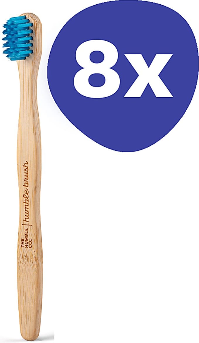 Humble Tandenborstel Bamboe Kids Blauw (8 stuks)