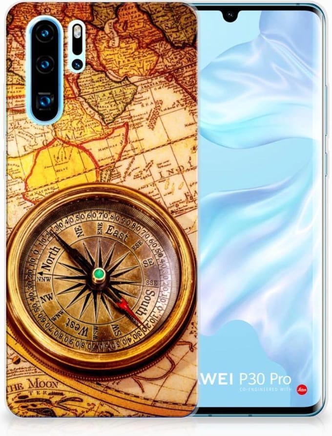 Huawei P30 Pro Siliconen Back Cover Kompas