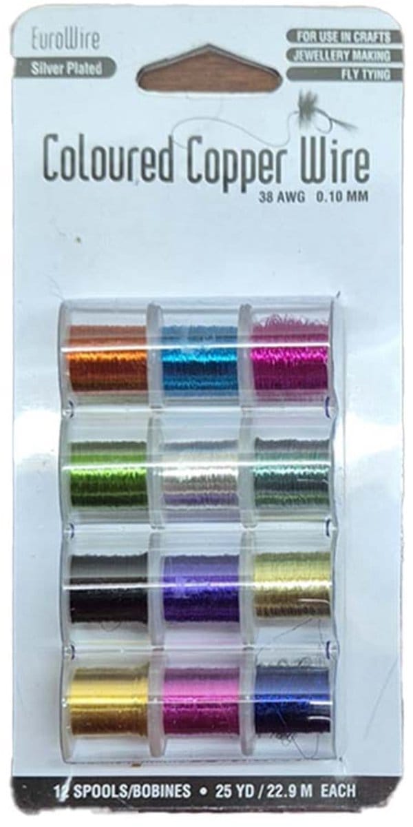 0.1 mm Gekleurd Koperdraad 12 Kleuren