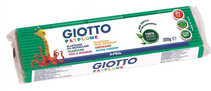 Giotto brood van 350 gram zachte Patplume klei - Donkergroen