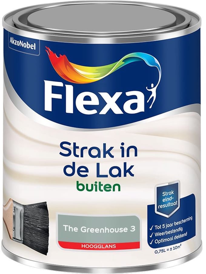 Flexa - Strak In De Lak Buitenlak Hoogglans - The Greenhouse 3 - Mengverf - 750 Ml
