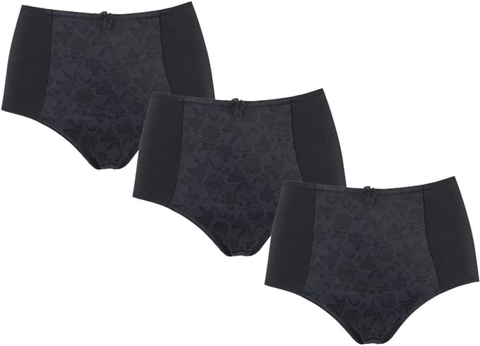 3-pack Dames Tailleslip art. 8012 J&C zwart - maat 3XL