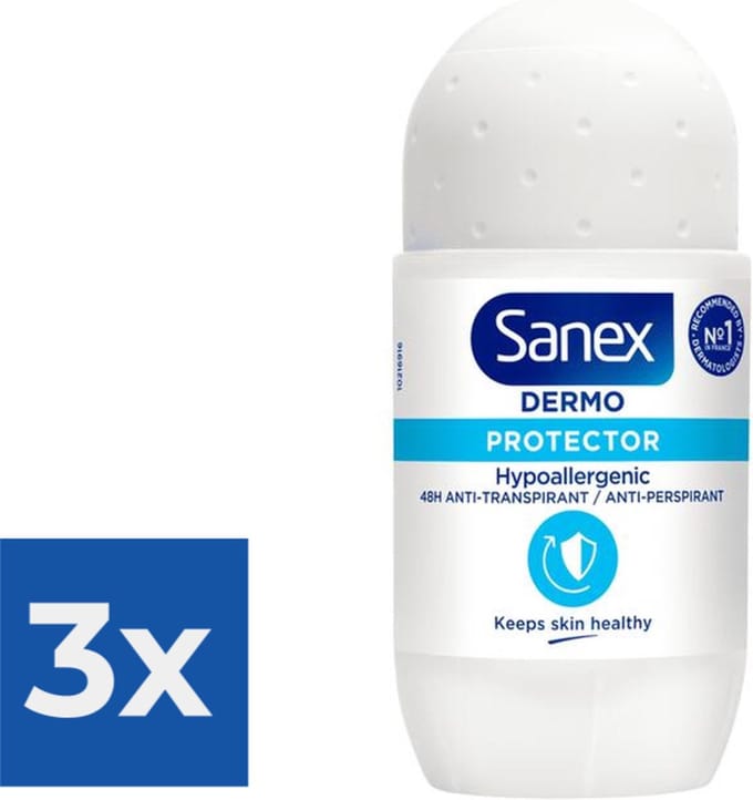 Sanex - Deodorant - Roller - Dermo Protector - 50ml x 3