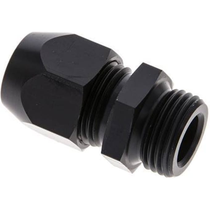15x9mm & G1/2'' Aluminium Rechte Knelfitting Buitendraad 10bar Kunststof en Polyamide