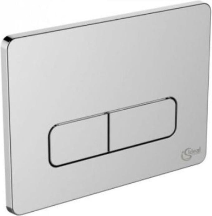 Ideal standard bedieningsplaat 23x17cm softedge tweeknops chroom