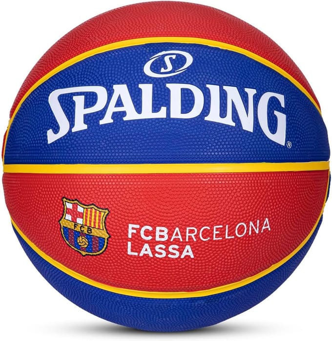 Basketbal van Rubber, Maat 7 voor Volwassenen, Rood/Blauw