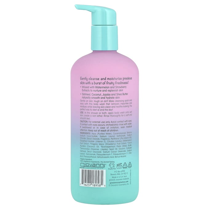 Giovanni Cosmetics - Eco Chic Kids Cleansing & Moisturizing Body Wash - 487ml