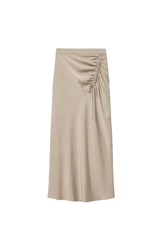 AllSaints Alexia Skirt Taupe Grey Größe: 2 | Maxiröcke Outlet | Damen | Schwarz