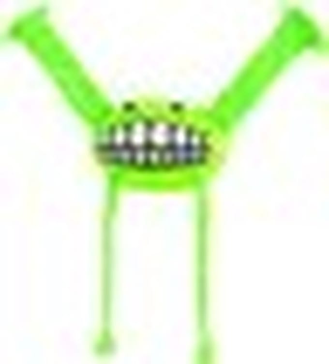 Rogz Grinz Flossy Lime - Hondenspeelgoed - M