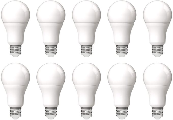 Avide E27 LED Lamp 8W - 806lm - 6400K - Koel Wit - LED Globe A60 - Vervangt 60W Gloeilamp - 10 stuks