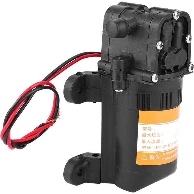 Mini Diafragma Waterpomp van Hoge Kwaliteit Plastic 12V 0.48MPA 3.5L Min