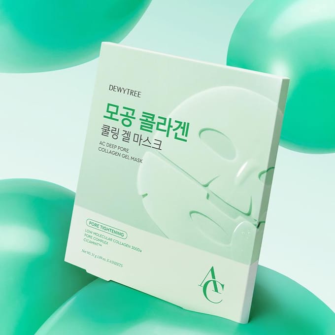 DEWYTREE - AC Deep Pore Collagen Gel Mask Set 31g x 4 sheets