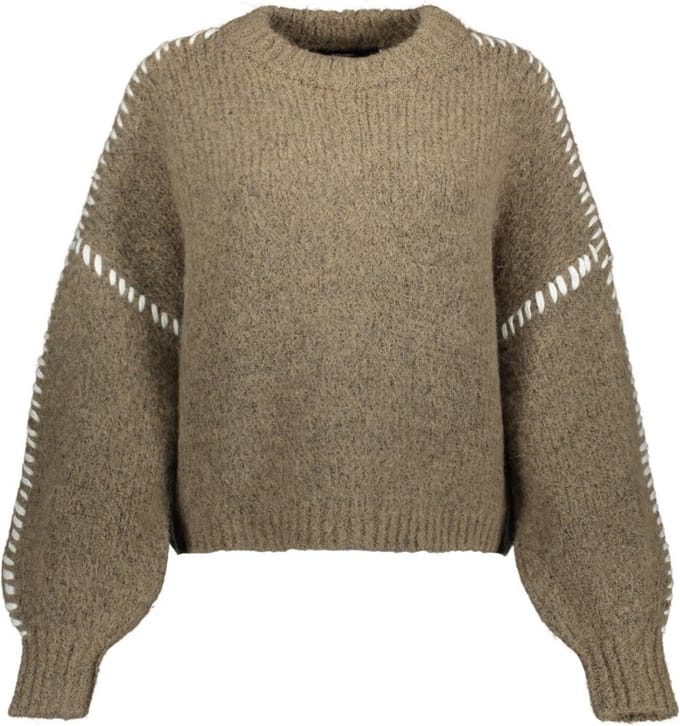 Vero Moda Trui Vmzen Ls O-neck Pullover Ga Exp Rep 10319990 Fungi/solid W. S Dames Maat - M