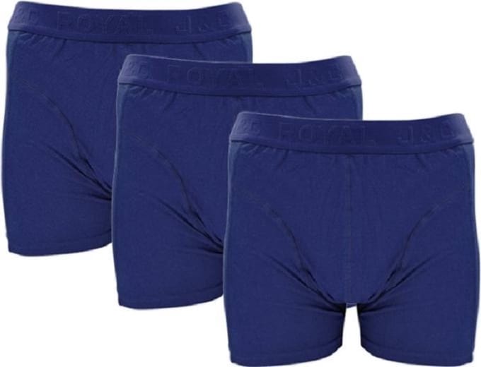 J&C Underwear heren boxershorts - Uni marine - maat M - 3-pack