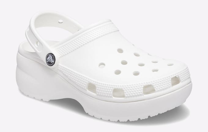 Klassieke plateau muiltjes - Crocs - Wit