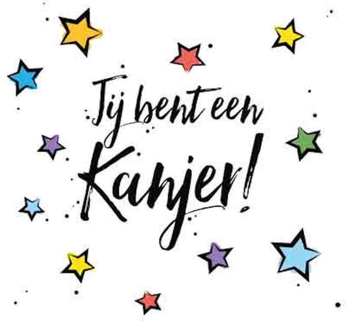 Wenskaart - Jij Bent Een Kanjer - Met Envelop - Per Stuk