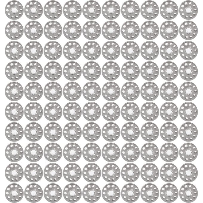 100 Pièces Bobines de Machine à Coudre Ménagère Électrique Universelle Pièces de Rechange gray