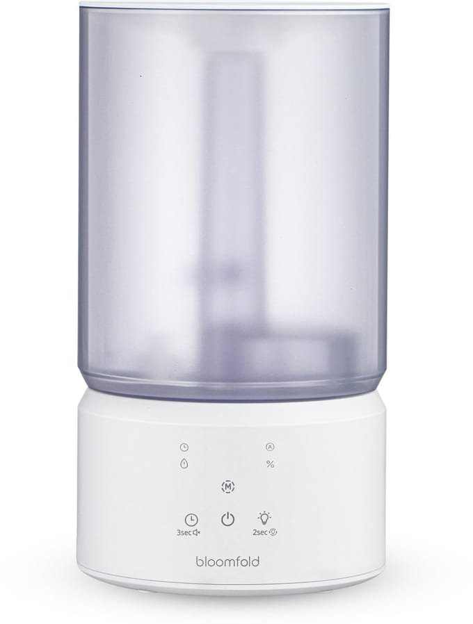 Bloomfold Luchtbevochtiger Lume - Humidifier - Aromadiffuser - 4L Anti bacteriële tank - 300ml/h capaciteit