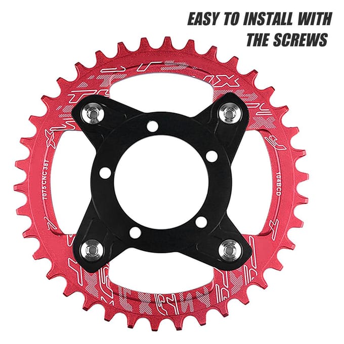 Elektrische fiets middenmotor kettingblad Spider Chain Ring Adapter Vervanging voor Bafang Ebike BBS01 130BCD black