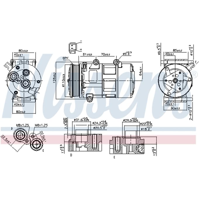 Compressor airconditioning NISSENS 89326