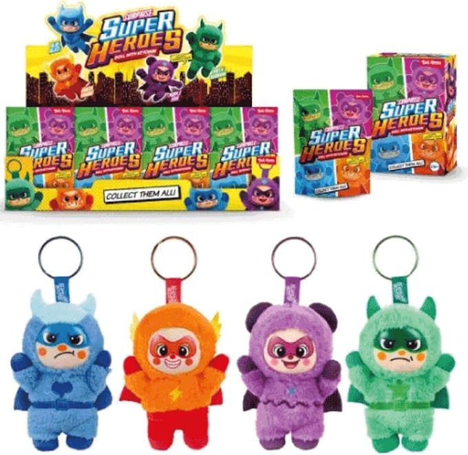 Toi-Toys Plush Figure Keychain Super Hero - 16cm