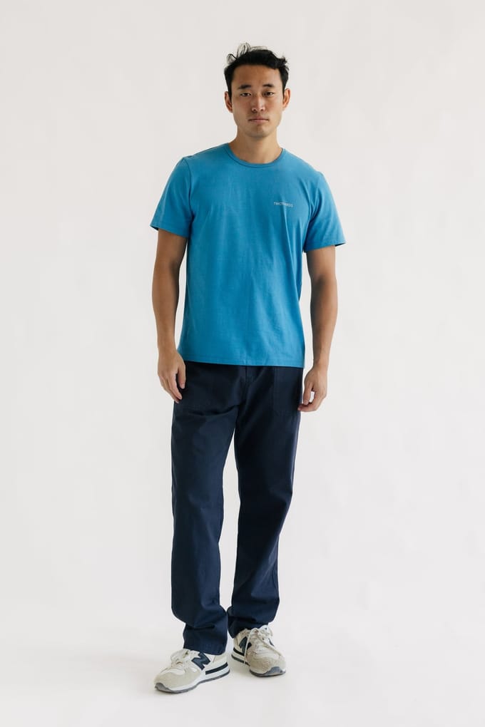 TWOTHIRDS Fanjove T-shirt Vallarta Blue Größe: S | Basic T-Shirts Outlet | Herren | Blau