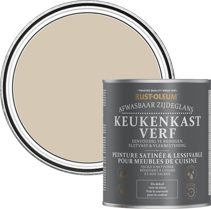 Rust-Oleum Lichtbruin Keukenkastverf Zijdeglans - Karamel 750ml