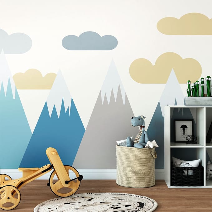 Kinderstickers van de Scandinavische bergen, Volka, 110 x 165 cm