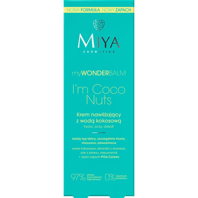 MIYA Cosmetics myWONDERBALM I'm Coco Nuts Moisturizing Cream with Coconut Water 75 ml