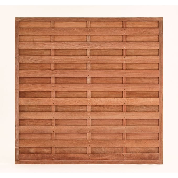 Intergard Schutting hardhout recht met kader 180x180cm