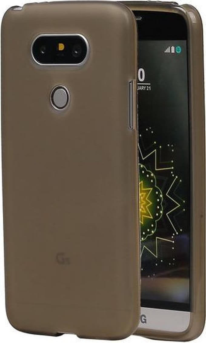 LG G5 TPU Hoesje Transparant Grijs