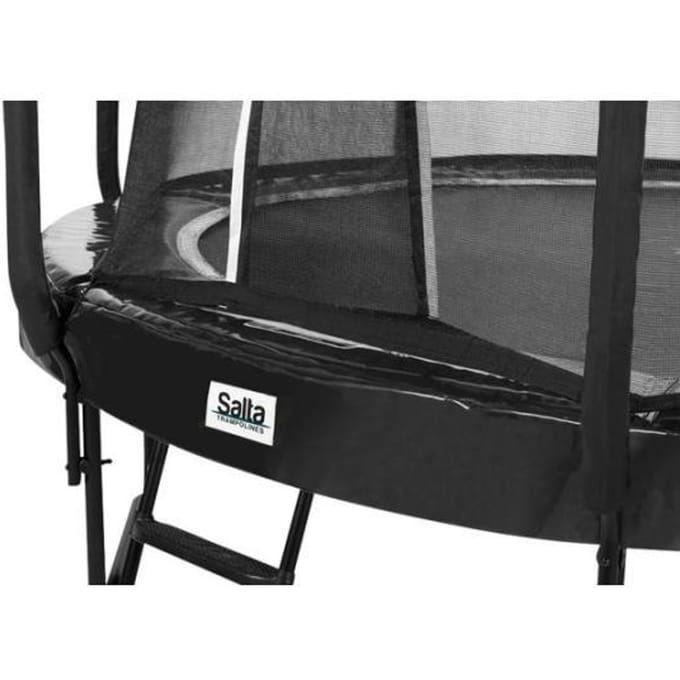 Salta First Class 251cm trampoline zwart met ladder Trampolines Opbouw trampolines
