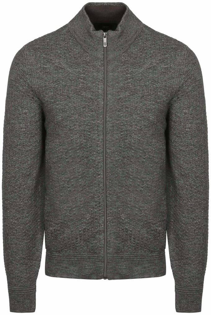 State Of Art Vest Structure Melange Groen