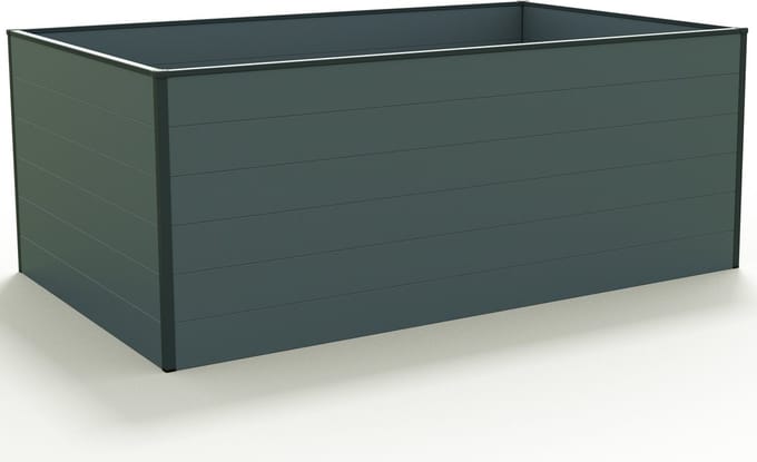 195 x 119 x 77 cm Moestuinbak Standard Christina, Antraciet