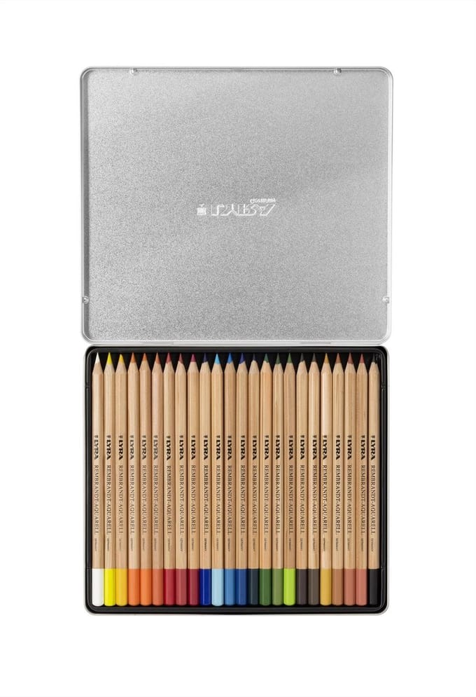 Lyra Rembrandt aquarelpotloden, 24 kleuren