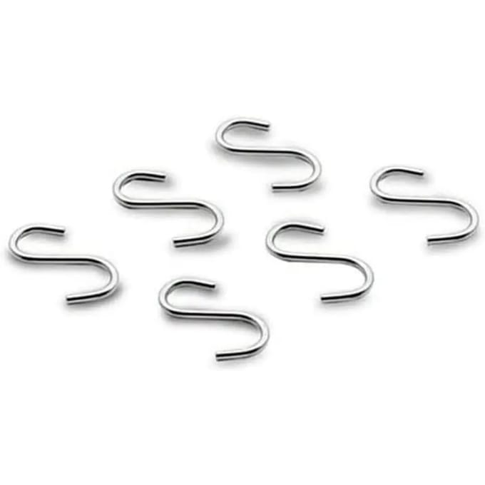 Set van 6 roestvrijstalen haken Lacor 18/10