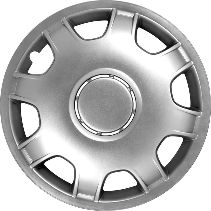 Carpoint Wieldoppen 15 inch Speed Zilver - ABS