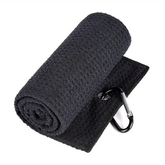 Nivard Golf Handdoek - Golfhanddoek - Golf Accessoires - Towel - Comfortabel - Zwart