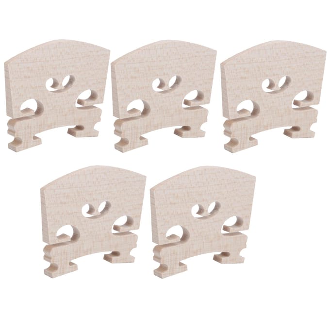 5 Stuks Viool Brug Esdoornhout Vervanging voor 4/4 Maat Muziekinstrument Accessoires beige