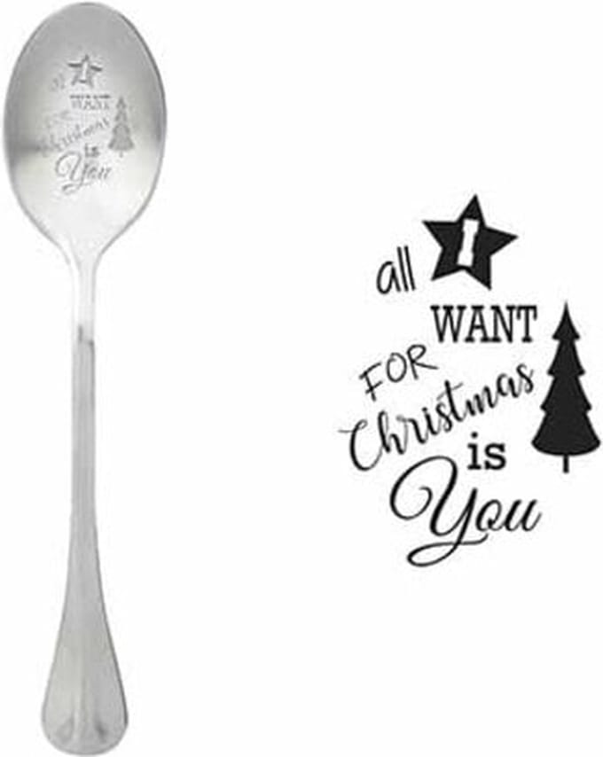 One Message Spoon Set6 All I Want For Christmas Is You