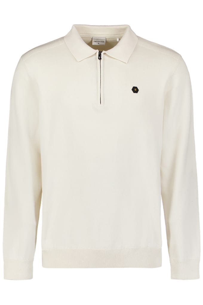 No Excess Pullover Polo Half Zipper Solid Knit Kit Größe: XL | Poloshirts Outlet | Herren