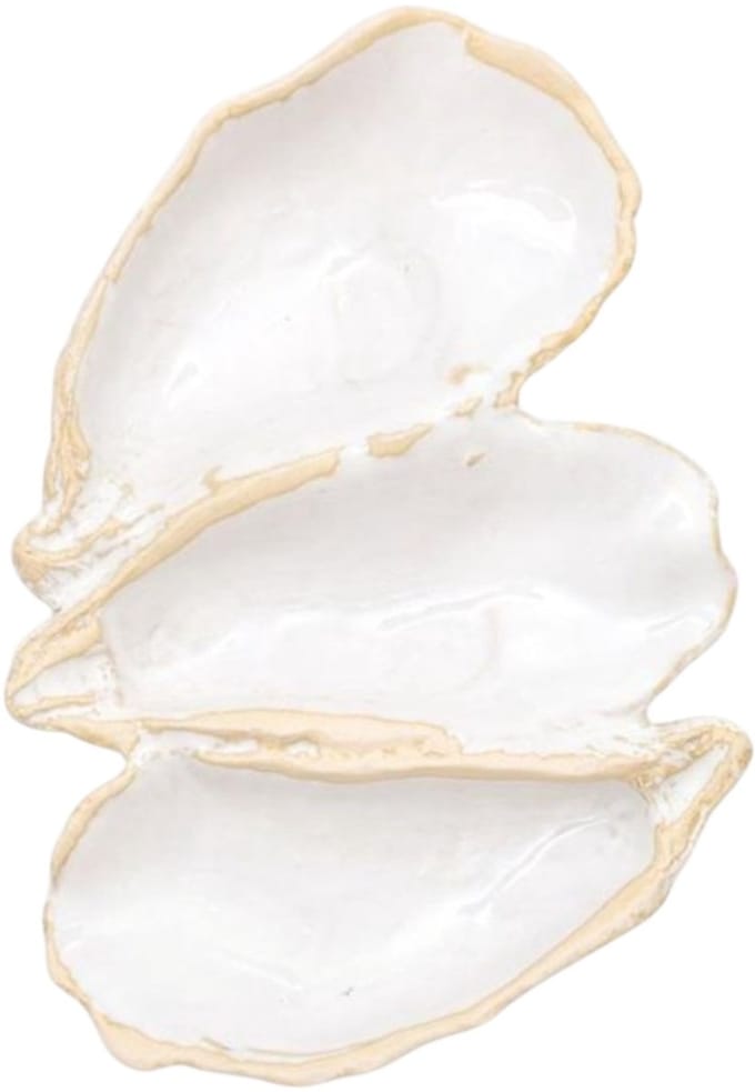 Oester drie-in-een serveerschaal