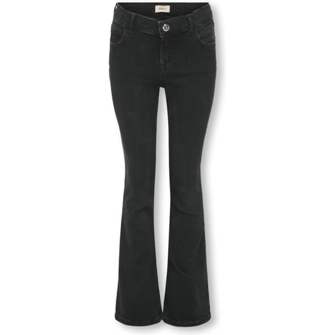 ONLY kids meisjes spijkerbroek BLUSH MID Washed Black Flared Fit