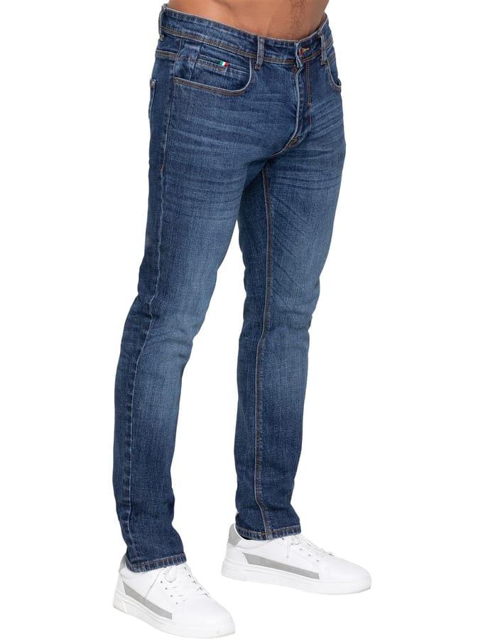 Enzo Milano | Heren stretch tapered jeans