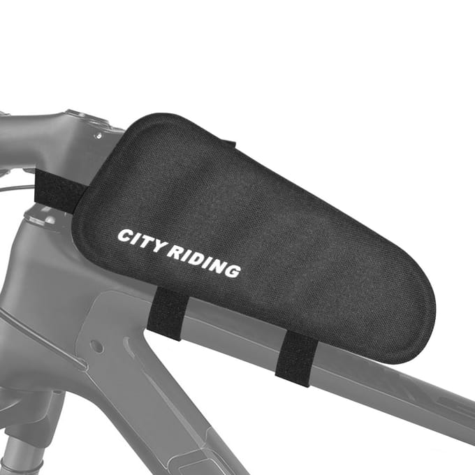 Fiets Driehoekstas Fiets Frame Tas Waterbestendige Fiets Buis Tas 1L black