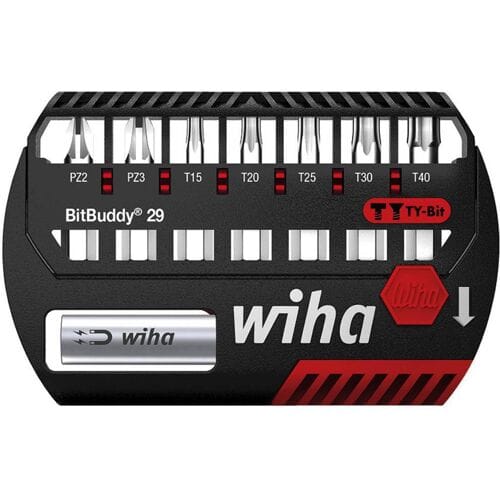 Wiha 42139 Bitset 8-delig Kruiskop Pozidriv, Torx plus