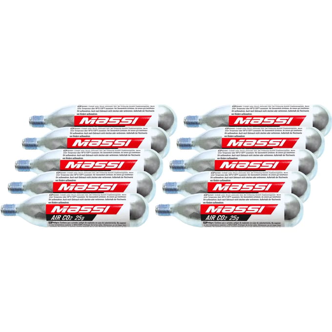 Massi Co2 Patroon 25g 10 Eenheden Zilver 25 g
