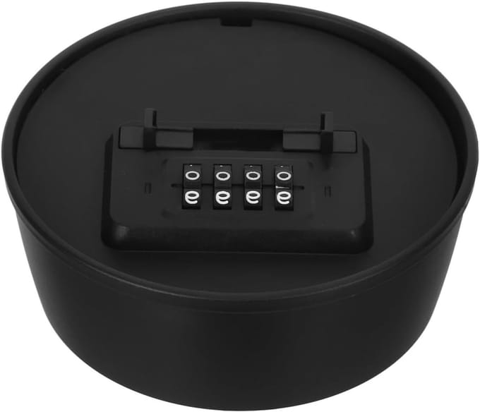 Verstevigde Zwarte Code Slot Box voor Meubels met Verborgen Compartimenten en Sleutelhanger