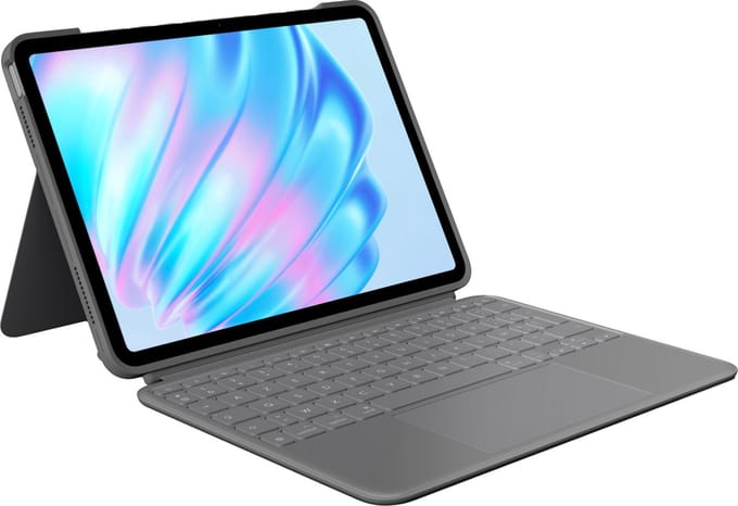 Logitech Combo Touch - Tablettoetsenbord - Geschikt voor iPad Air 11 inch (M2) - Azerty - Grafiet
