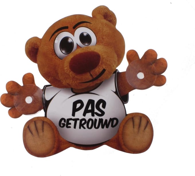 Miko Funny Bear (30932) 16,5 Cm Met Zuignappen